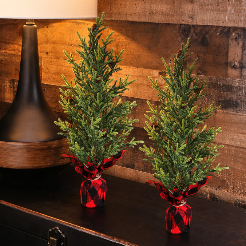 Millwood Pines 20" Artificial Cedar Tree in Pot Wayfair.ca